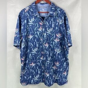 Tommy Bahama Men's Button Down Short Sleeve Polo Shirt XL
